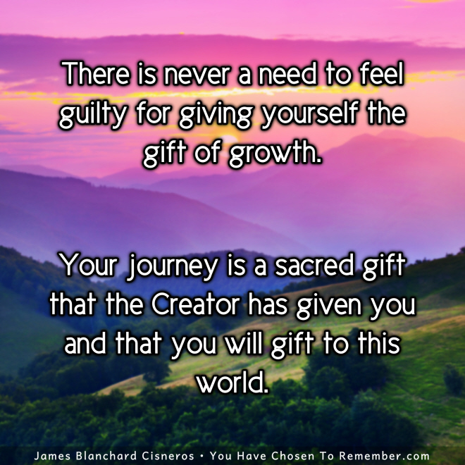 Your Journey is a Sacred Gift - Inspirational Quote