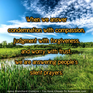 About Answering People's Prayers - Inspirational Quote