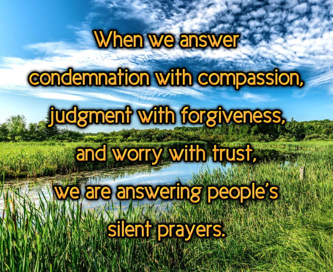About Answering People's Prayers - Inspirational Quote
