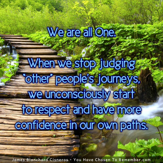 Today, Stop Judging Other People's Journey - Inspirational Quote