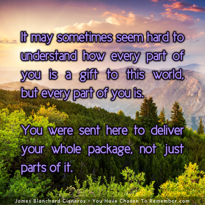 Every Part of You is a Gift to this world - Inspirational Quote