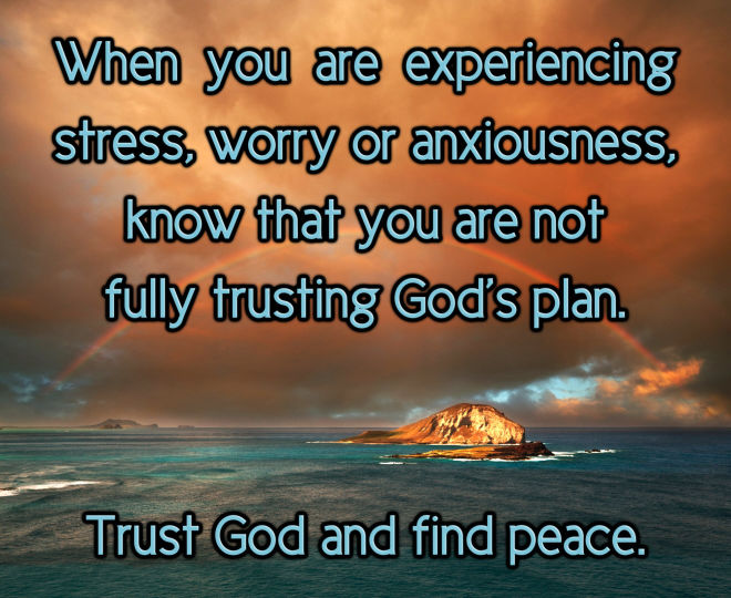 Trust God and Find Peace – Inspirational Quote