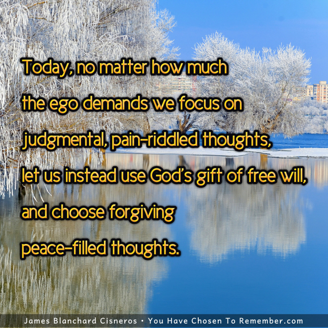 Today, Why Not Focus on Forgiveness and Peace - Inspirational Quote