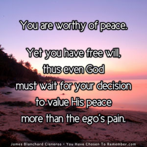 You Are Worthy of Peace - Inspirational Image