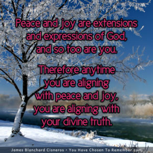Align with Peace and Joy, Your Divine Truth - Inspirational Quote