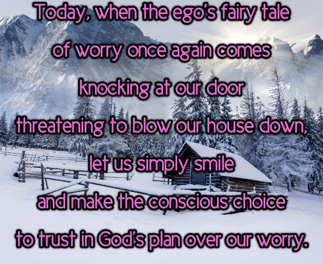 Choose God's Plan Over Worry - Inspirational Quote