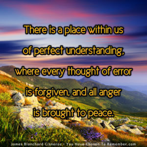 There is a Place Within of Perfect Understanding - Inspirational Quote