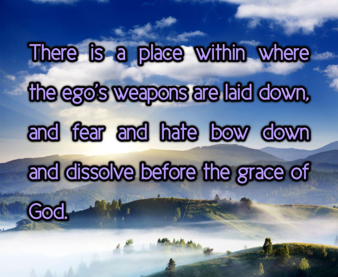 Where Fear Dissolves Before the Grace of God - Inspirational Quote