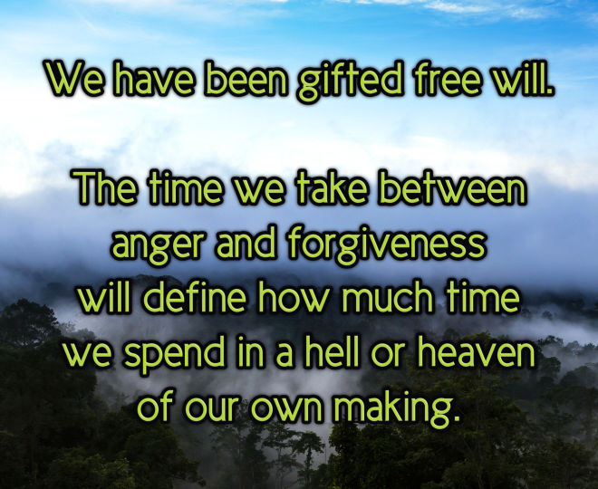 About Anger and Forgiveness - Inspirational Quote