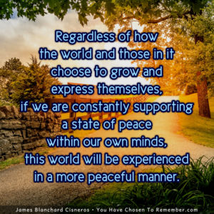 Creating a World of Peace - Inspirational Quote