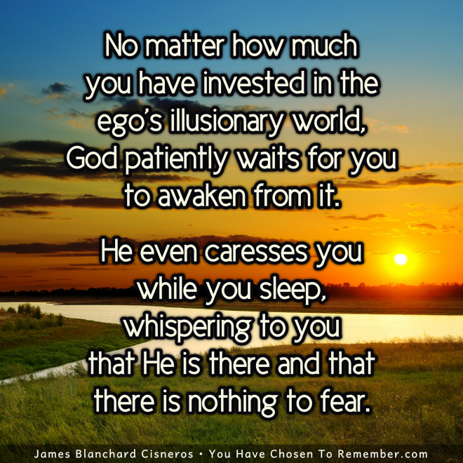 God Patiently Waits for You to Awaken - Inspirational Quote