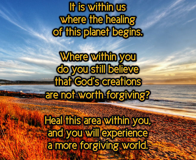 Healing The Planet Begins Within You - Inspirational Quote
