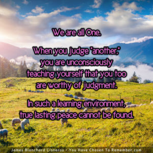 About Judging Another - Inspirational Quote