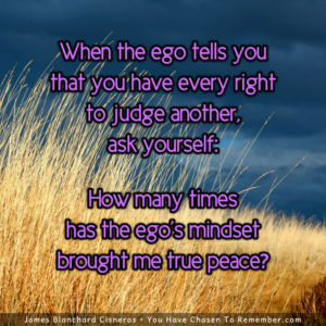 How Many Times has the Ego Brought You Peace? - Inspirational Quote
