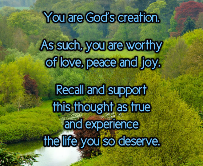 You are God's Creation - Inspirational Quote
