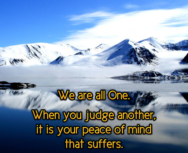 About Judging Others - Inspirational Quote