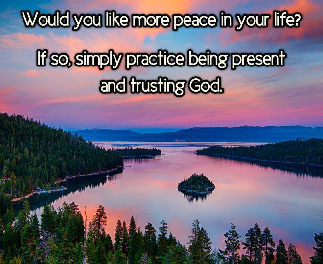 Would You Like More Peace? - Inspirational Quote