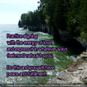 Practice Aligning With the Energy of Love - Inspirational Quote