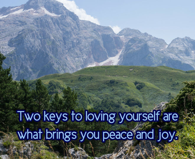 Love Yourself and be at Peace - Inspirational Quote