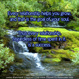 Every Relationship is a Success - Inspirational Quote
