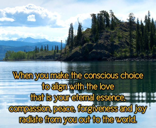 Align With Love and Radiate - Inspirational Quote