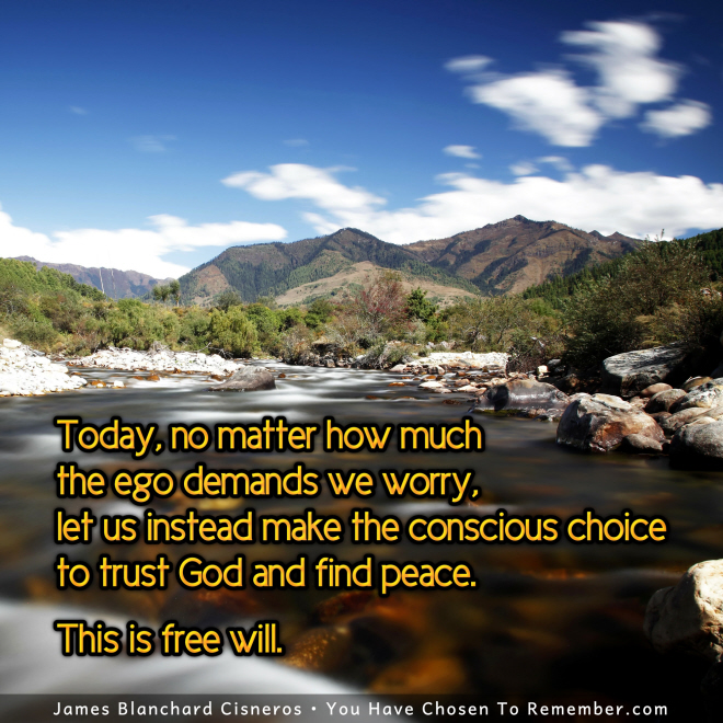 Trust God and Find Peace - Inspirational Quote