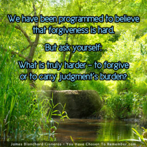 Forgive or Carry Judgment's Burden - Inspirational Quote