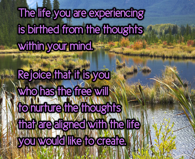 Your Life Experience is Birthed from Your Thoughts - Inspirational Quote
