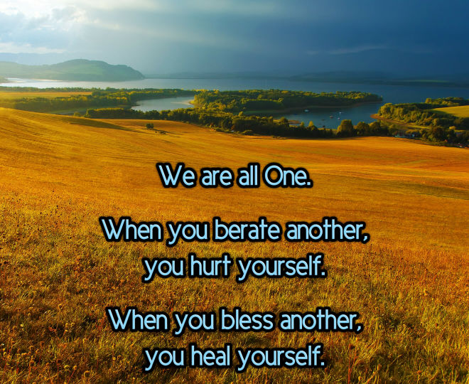 When You Bless Another, You Heal Yourself - Inspirational Quote