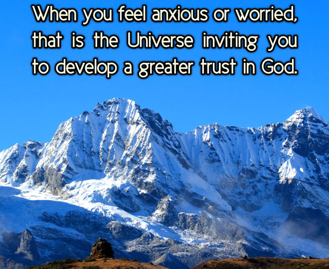 Developing Greater Trust in God - Inspirational Quote
