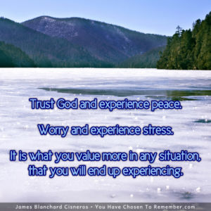 Trust God and Experience Peace - Inspirational Quote