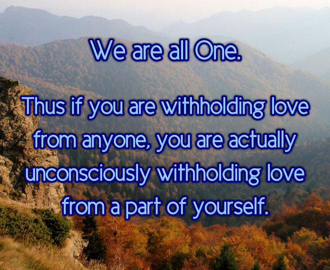 Are You Withholding Love - Inspirational Quote